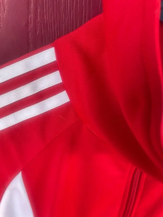 Adidas BOLD AGE track suit maxi Red & White Dress pockets - Picture 8 of 13